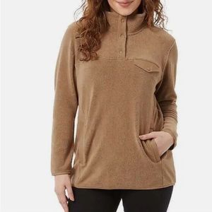32 degrees ladies snap artic fleece pullover sweater
